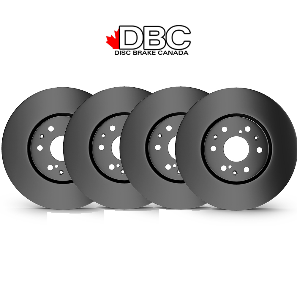 Front and Rear Premium Black Koted Rotors BC-60080041-DK