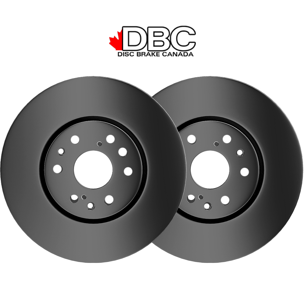 Front Pair Premium Black Koted Rotors ONLY  -   BC-12161053-D