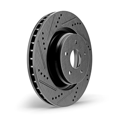 Black X-Drilled Slotted Brake Kits