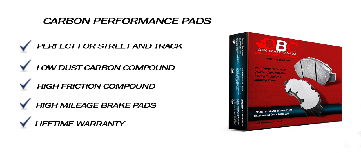 High Performance Carbon Brake Pads with Hardware Kit  CARB-537
